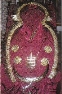 Juego de cetro, ráfaga, coronas y media luna siglo XVIII